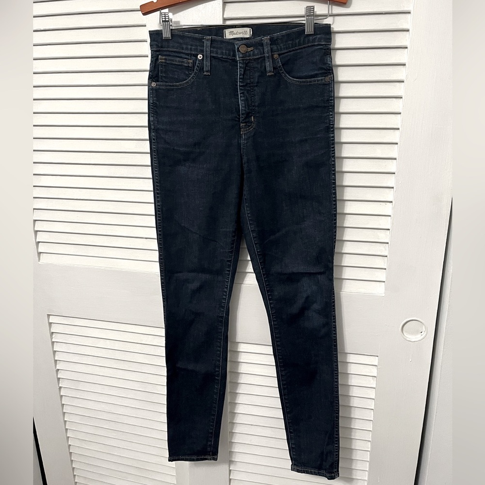 Madewell 28 tall 10” high-rise skinny jeans